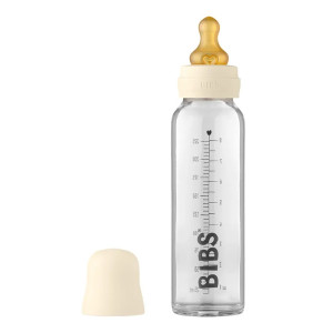 Бутылочка для кормления Bibs, стеклянная, 0m+, 225 мл, 1шт