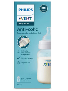 Бутылочка для кормления AVENT Anti-Colic, 1m+, 260 мл,