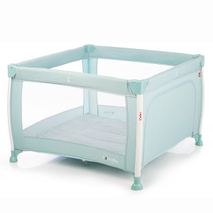 Кроватка-манеж CARRELLO Cubo CRL-11602, лён, со вторым дном и сумкой для путешествий