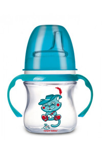 Поильник обучающий Canpol babies EasyStart, с силиконовым носиком, с ручками, с рисунком, 120 мл
