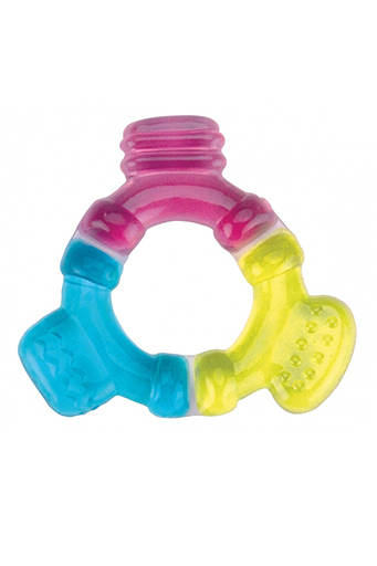 Прорезыватель трёхцветный Canpol babies Руль, охлаждающий с дистиллированной водой, силиконовый, для зубов