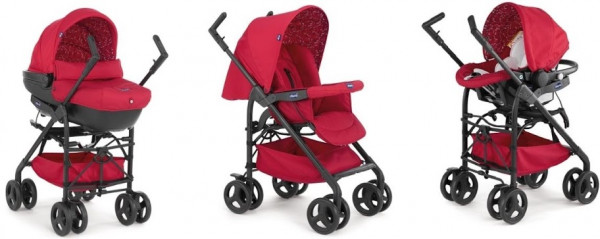 Коляска универсальная Chicco Trio Sprint, 3 в 1, расцветки 2016г.