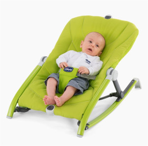 Кресло - качалка Chicco Pocket Relax, с сумкой, шезлонг для новорожденных