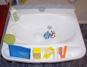 Столик для пеленания Cam Nuvola с ванночкой