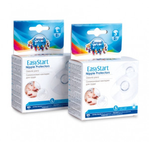 Накладки для сосков Canpol babies EasyStart, малые, защитные, силиконовые, 2 шт.
