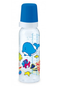 Бутылочка Canpol babies, стекло, с рисунком, соска силикон, 250 мл