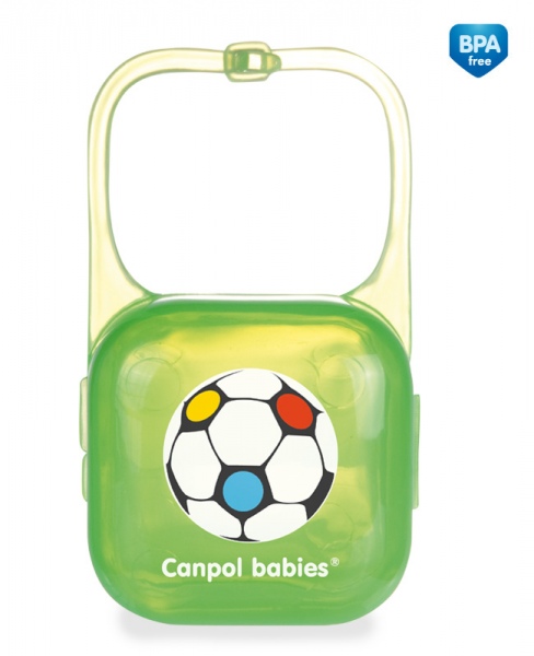 Футляр для пустышки Canpol Babies Футболист, контейнер с ручкой
