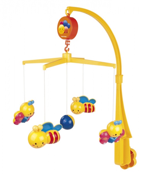 Игрушка на кроватку Canpol babies Бабочки и пчелки, музыкальная, механическая