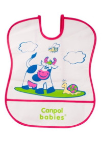 Нагрудник Canpol babies, пластиковый, мягкий