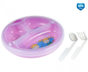 Термотарелка с тремя секциями Canpol babies, 400 мл  