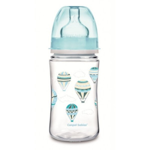 Бутылочка Canpol babies Easy Start IN THE CLOUDS с широким горлышком, пластик, соска силикон, 240 мл