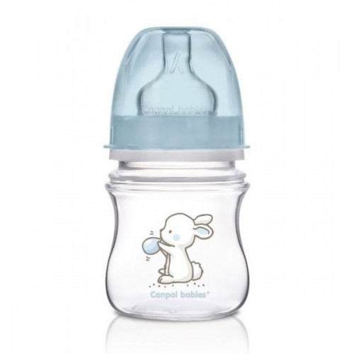 Бутылочка Canpol babies Easy Start Little Cutie с широким горлышком, пластик, соска силикон, 120 мл