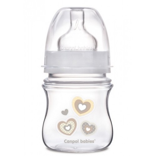 Бутылочка Canpol babies Easy Start Newborn baby с широким горлышком, пластик, соска силикон, 120 мл