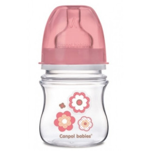 Бутылочка Canpol babies Easy Start Newborn baby с широким горлышком, пластик, соска силикон, 120 мл
