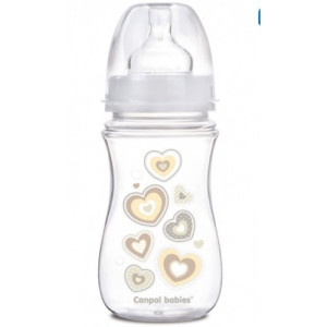 Бутылочка Canpol babies Easy Start Newborn baby с широким горлышком, пластик, соска силикон, 240 мл