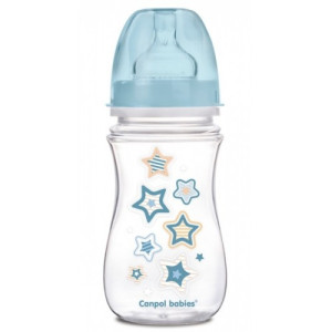 Бутылочка Canpol babies Easy Start Newborn baby с широким горлышком, пластик, соска силикон, 240 мл