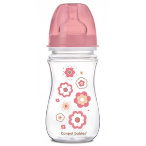 Бутылочка Canpol babies Easy Start Newborn baby с широким горлышком, пластик, соска силикон, 240 мл