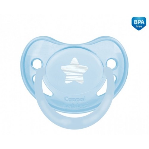 Пустышка анатомическая Canpol babies Pastelove, силикон, 6-18m, 1шт.