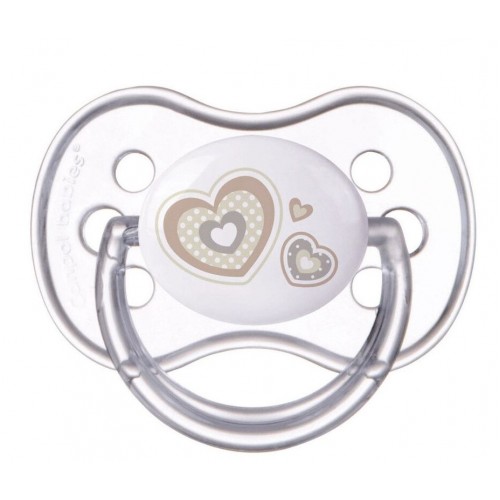 Пустышка круглая Canpol babies Newborn Baby, латекс, 0m+, категория А, 1шт.