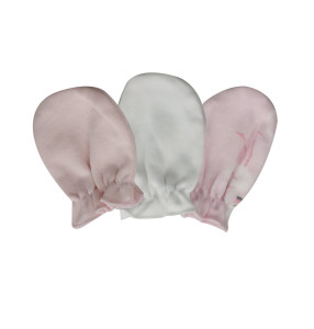 Рукавички для новорожденных Caramell Basic, 3 пары, 0-3м
