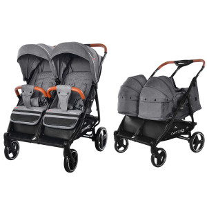 Коляска для двойни CARRELLO Connect CRL-5502/1, трансформер