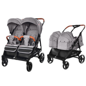 Коляска для двойни CARRELLO Connect CRL-5502/1, трансформер
