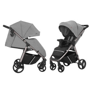 Коляска прогулочная Carrello Bravo Plus CRL-5515/1, рама цв. Platinum, с дождевиком