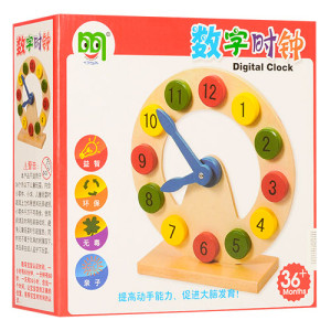 Деревянная игрушка Часы MD 1214, 20см
