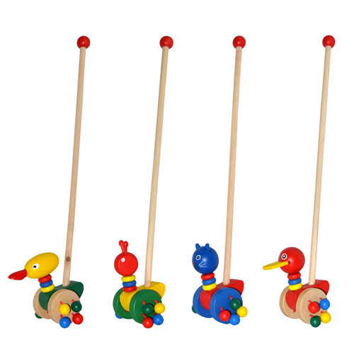 Деревянная игрушка Каталка MD 0025 Животное, 13см
