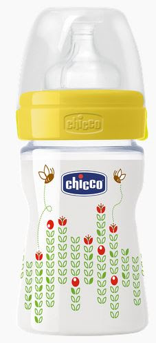 Бутылочка пластиковая для кормления Chicco Wellbeing, с рисунком, соска силикон, унисекс, 150мл