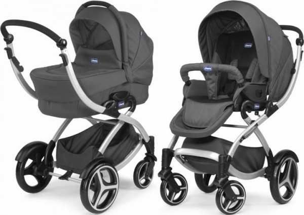 Коляска универсальная Chicco Duo Arctic 2в1, зимние колеса