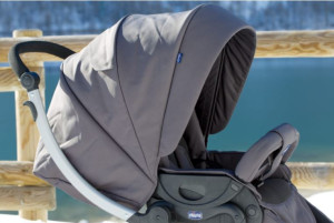 Коляска универсальная Chicco Duo Arctic 2в1, зимние колеса