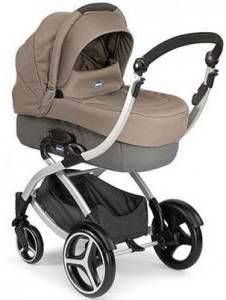 Коляска универсальная Chicco Duo Arctic 2в1, зимние колеса