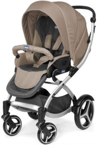 Коляска универсальная Chicco Duo Arctic 2в1, зимние колеса