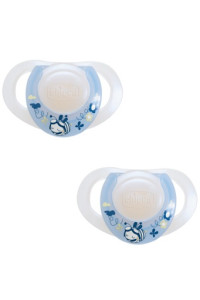Пустышки Chicco Physio, силикон, 0m+, Blue, 2шт.