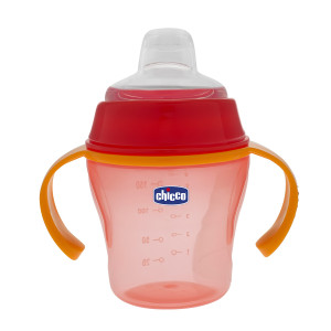 Чашка-непроливайка Chicco Soft Cup, поильник с силиконовым носиком, 150 мл