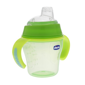 Чашка-непроливайка Chicco Soft Cup, поильник с силиконовым носиком, 150 мл