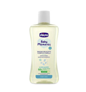 Гель-шампунь Chicco Baby Moments Без слез, экстракт овса, 200 мл