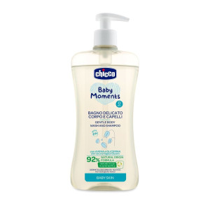 Гель-шампунь Chicco Baby Moments Без слез, экстракт овса, 500 мл