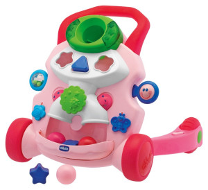 Игрушка развивающая Chicco Первые шаги, ходунки - игровой центр, розовый