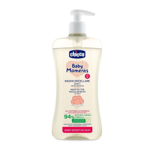 Шампунь-гель Без слез Chicco Baby Moments, для чувствительной кожи, 500 мл