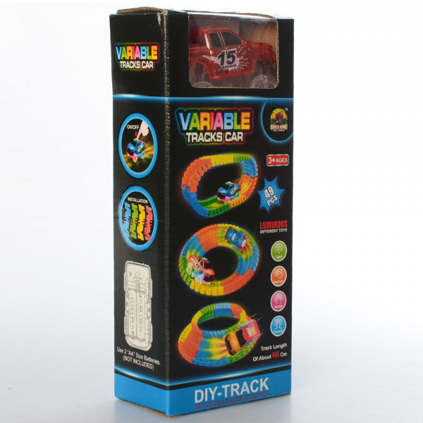 Трек Variable GD-49A, 66см, светится в темноте, 49 деталей