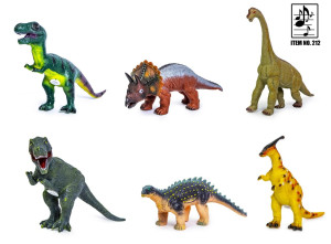 Динозавр 211-212, резиновый, со звуком