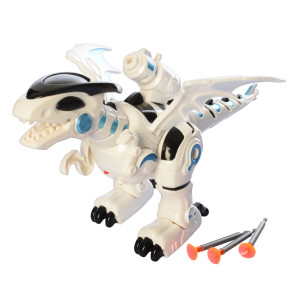 Динозавр Battle Dragon 0830, ходит, стреляет, с музыкой и светом, 34см