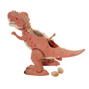 Динозавр Tirannosaurus 3335, несет яйца, с музыкой и светом, 22см