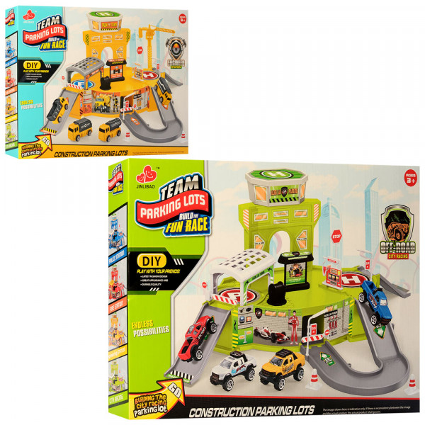 Гараж 2-этажный Team Parking Lots 238-012-013, с транспортом