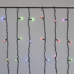 Гирлянда электрическая 1473-54 LED Штора шарики, уличная, длина 3 м, IP64