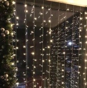 Гирлянда светодиодная 1480-1481-1482-1483 LED Штора, размеры в ассортименте, IP44