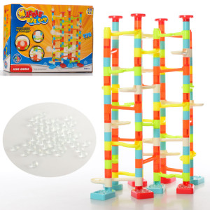 Игра Marble Race Game 8202 Лабиринт-горка, с шариками, 176 деталей, конструктор