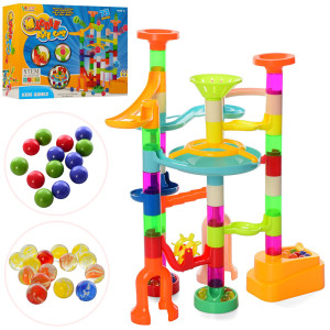 Игра Marble Race Game 8105 Лабиринт-горка, с шариками, 73 детали, конструктор